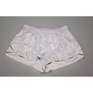 Avia Womens Lavender Snakeskin Print Running Shorts Size L 12-14 AV16100150361P